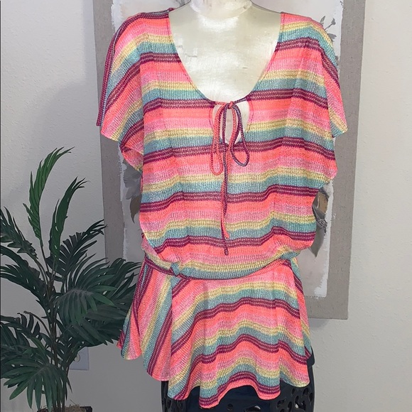 Victoria's Secret Other - 🌺 NWOT- VS Multicolor Knit coverup